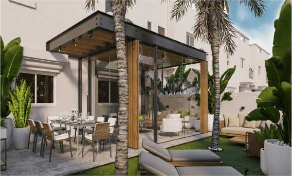 Outdoor sitting area